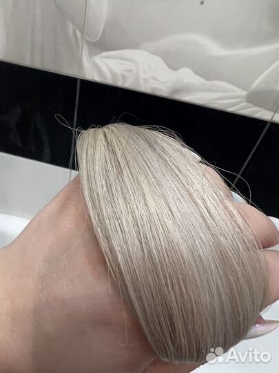 Волосы для наращивания блонд 40 и 50 см