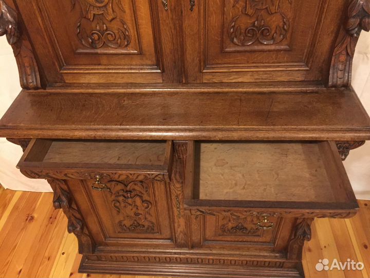 Старинный Буфет Горка массив дуба Голландия