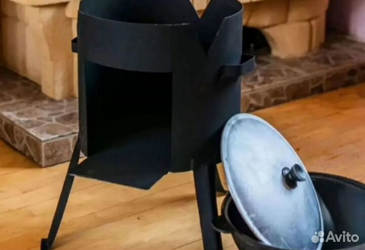 Казан 16л + печь для казана открытая + шумовка