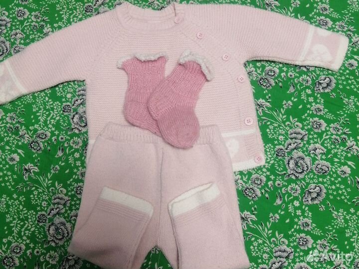 Вязаный костюм детский