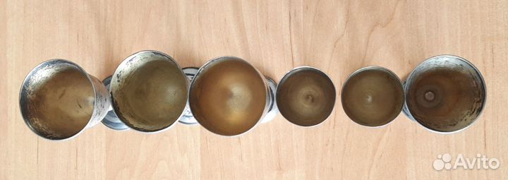 Рюмки серебро парные и одиночные