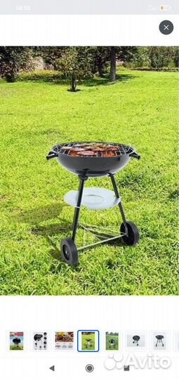 Новый угольный гриль 3 в 1 (коптильня, духовка)