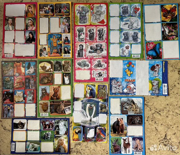 Наклейки из 2010х разное