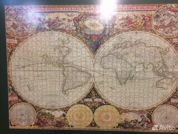 Старинная карта древнего мира