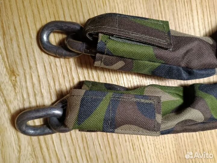 Велозамок, цепь противоугонная, 8мм, 1м, цвет хаки