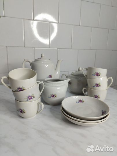 Чайный сервиз СССР фарфор Вербилки