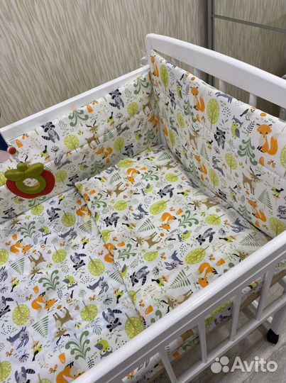 Бортики в детскую кроватку новые