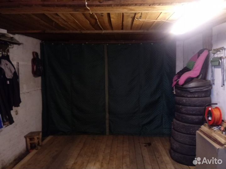 Штора в гараж утепленная брезентовая 2,5*3 м