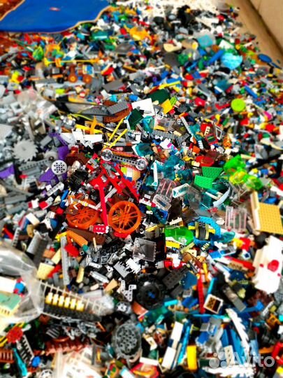 Lego оригинал 9кг + Lego ящик для хранения