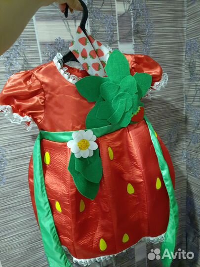 Костюм клубнички для тематического утренника