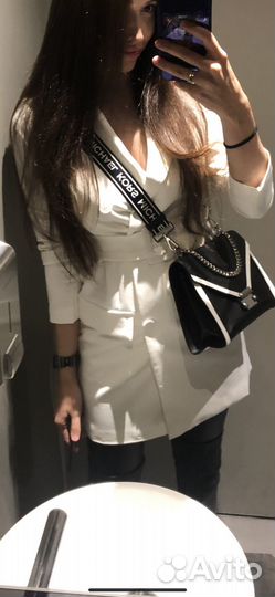 Платье-пиджак белый