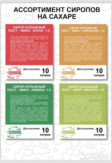 Сиропы sodbabl