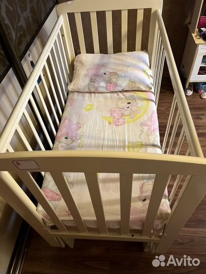 Детская кроватка Лилия Лель с матрасом