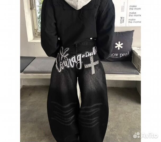 Джинсы широкие sk8 y2k