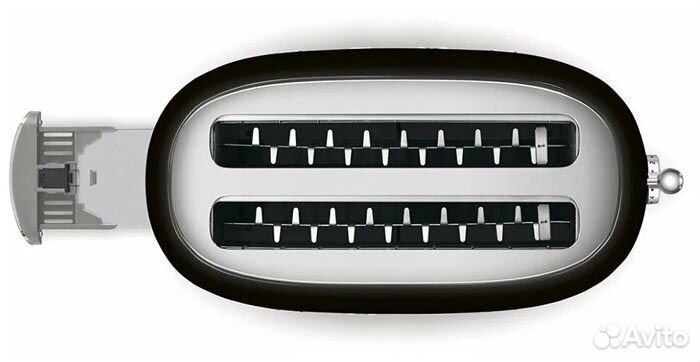 Тостер Smeg TSF02bleu, черный