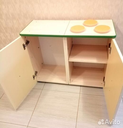 Кухня детская игровая деревянная большая