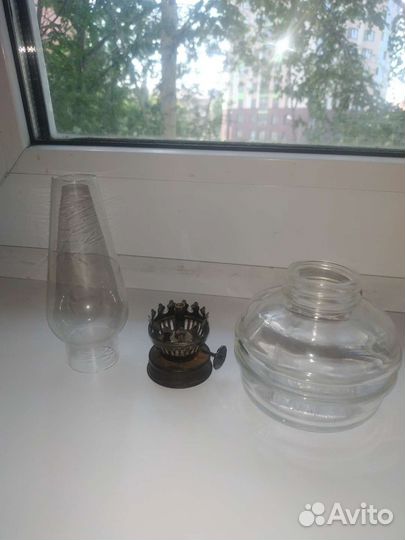 Керосиновая лампа.Чернильница.Стакан.Винтаж.Герман