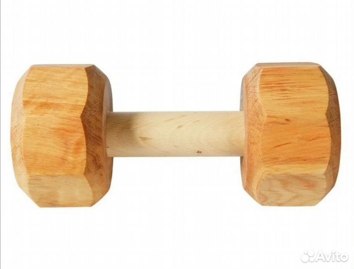 Деревяные гантели для дрессуры собак