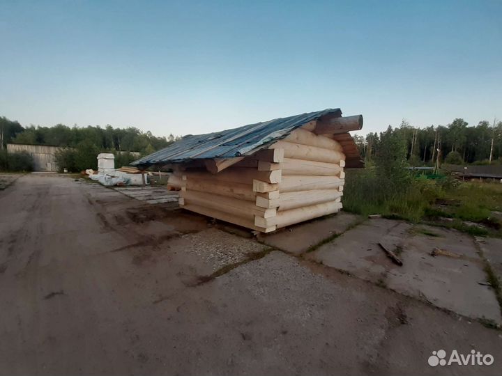 Готовая баня из бревна