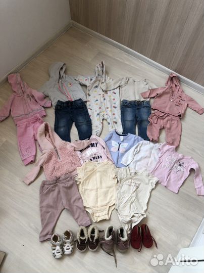 Вещи пакетом на девочку 68-74