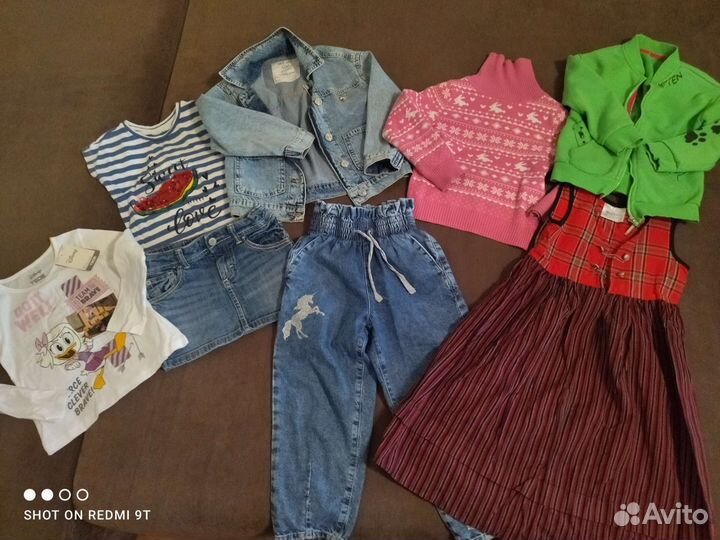 Детские вещи пакетом для девочки 4-5 лет