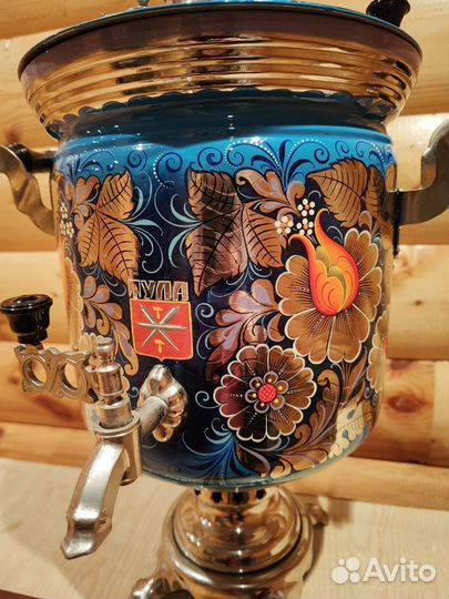 Самовар на дровах 5 литров расписной