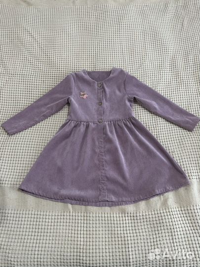 Платье велюровое б/у