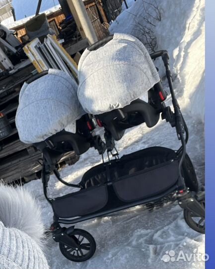 Коляска для двойни Indigo duo (3в1)