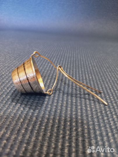 Ситечко серебряное красивое 875-й пробы Кубачи