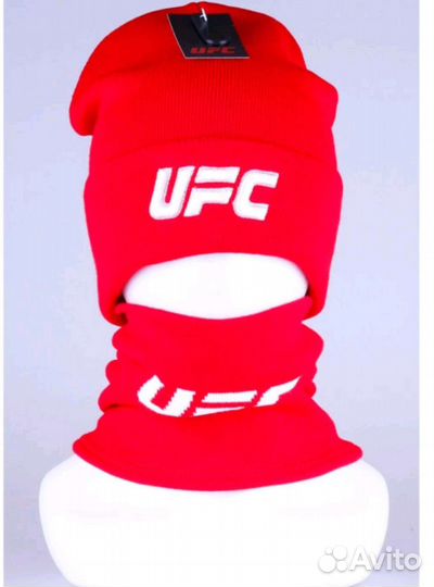 Комплект Шапка +снуд UFC