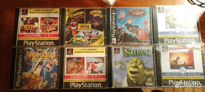 Диски игр Карты памяти Джойстик Sony playstation 1