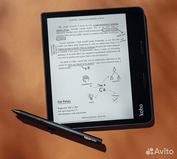 Электронная Книга kobo sage