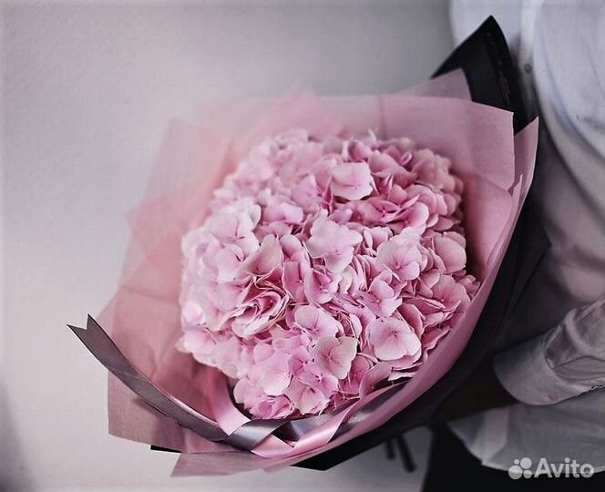 Гортензия букет розовый №437