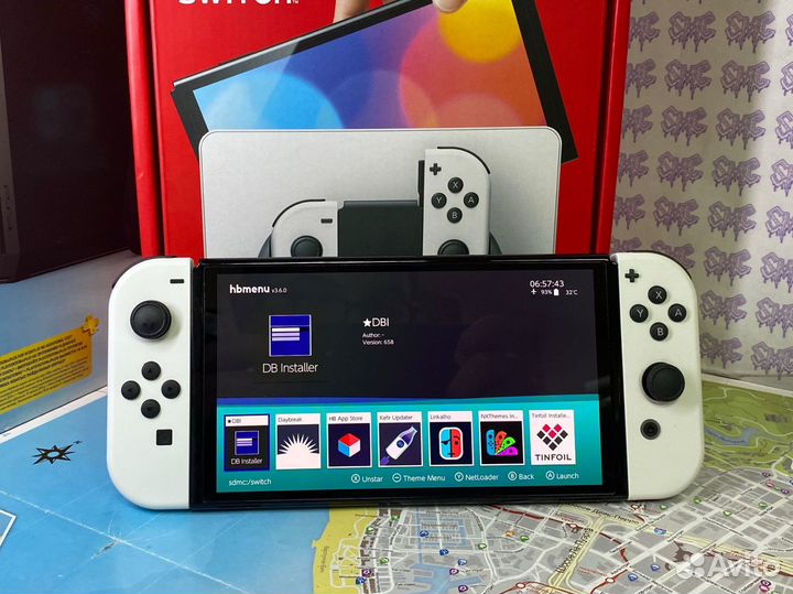 Прошитый Nintendo Switch Oled 300GB + Игры