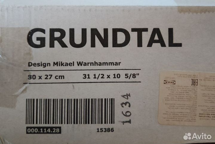 Полка навесная IKEA из нержавеющей стали