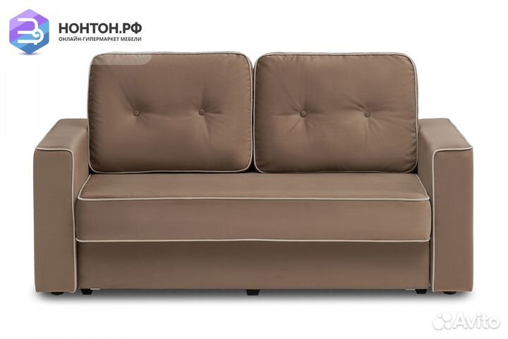 Диван еврокнижка Берген коричневый