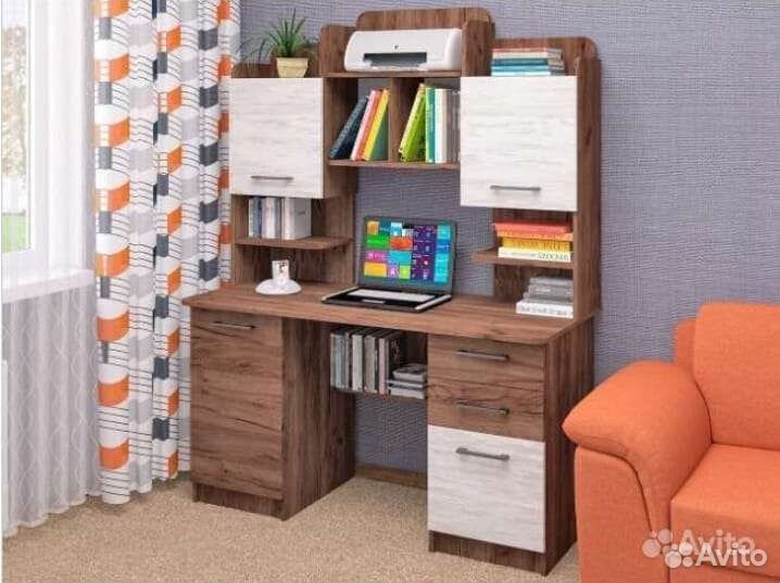 Стол компьютерный стол с ящиками и полками