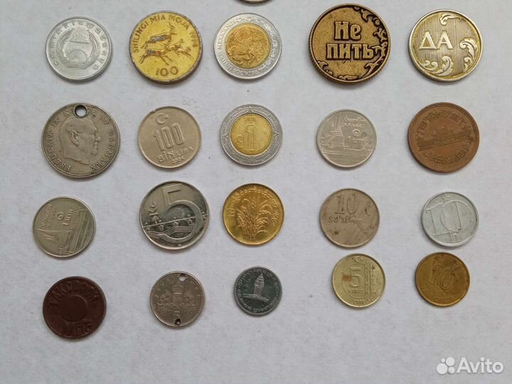 Монеты разные, оптом и поштучно