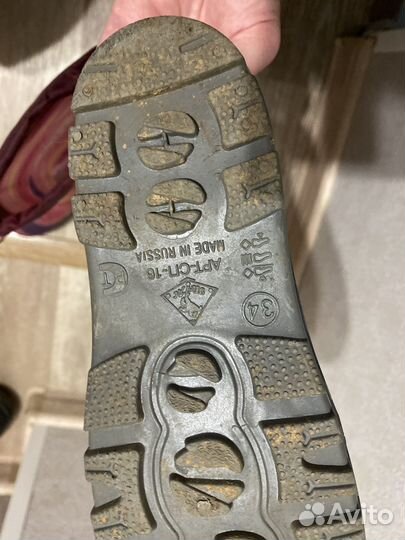 Детские резиновые сапоги 34 размер