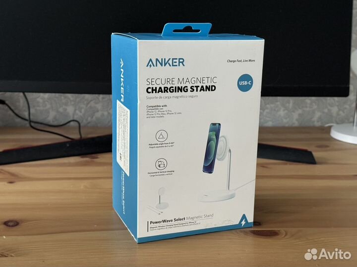 Беспроводная зарядная подставка Anker MagSafe