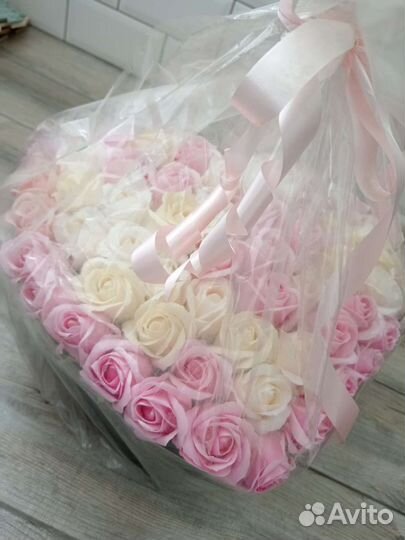 Розы из мыла