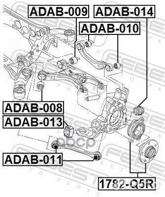 1782-Q5R к-т подшипника ступицы Audi A4/A5/Q5