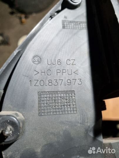 Накладка двери передняя левая skoda octavia a5