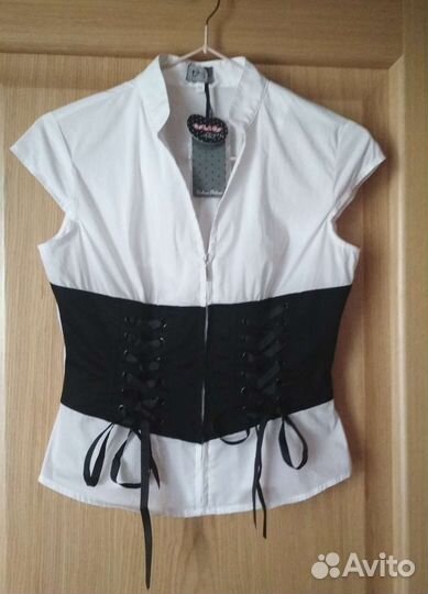 Новая блузка белая для девочки р. 146-152