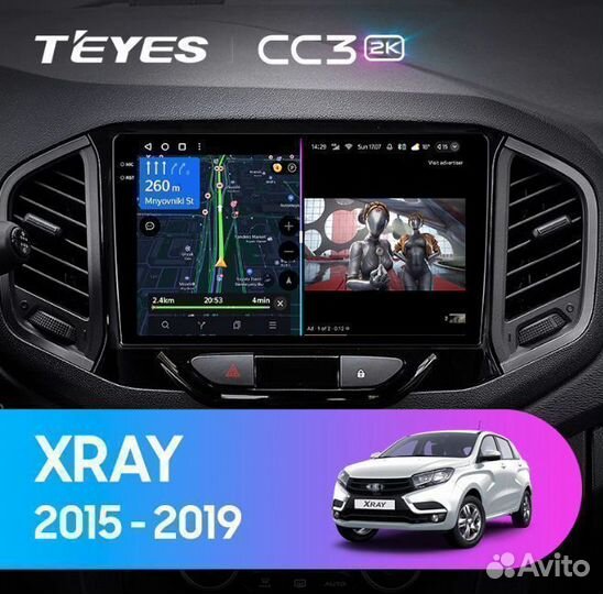 Магнитола Teyes CC3 2K 6/128 LADA X-Ray 2015-2019