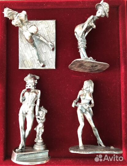 Коллекция статуэток 25 шт. из серебра 925 пробы
