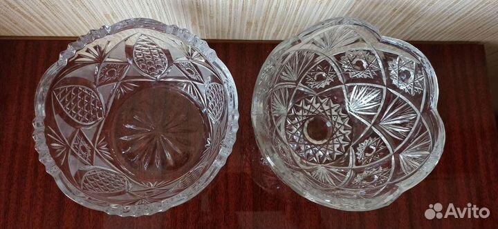Хрустальная салатница (конфетница) СССР