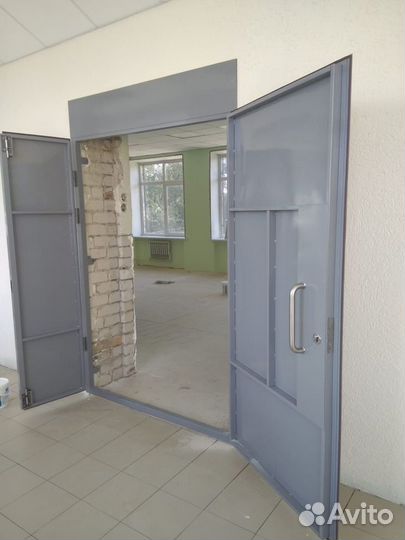 Дверь металлическая двухстворчатая