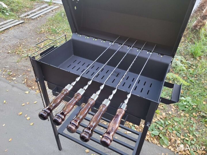 Мангал гриль с решеткой