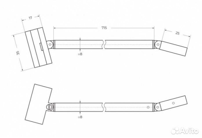 Душевая перегородка Cezares liberta-L-1-TB-110-GR